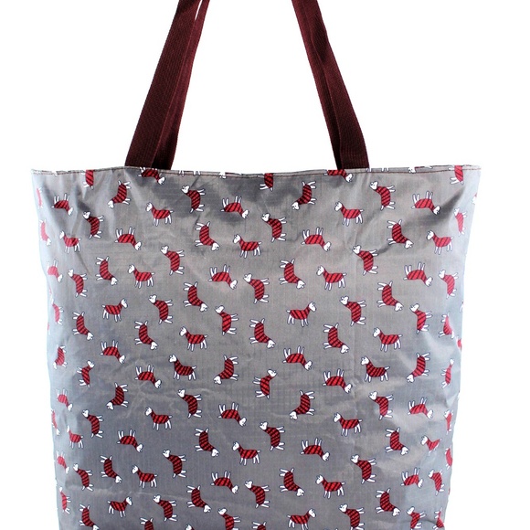 Foldable Zippered Tote Bag Lightweight - Picture 7 of 8